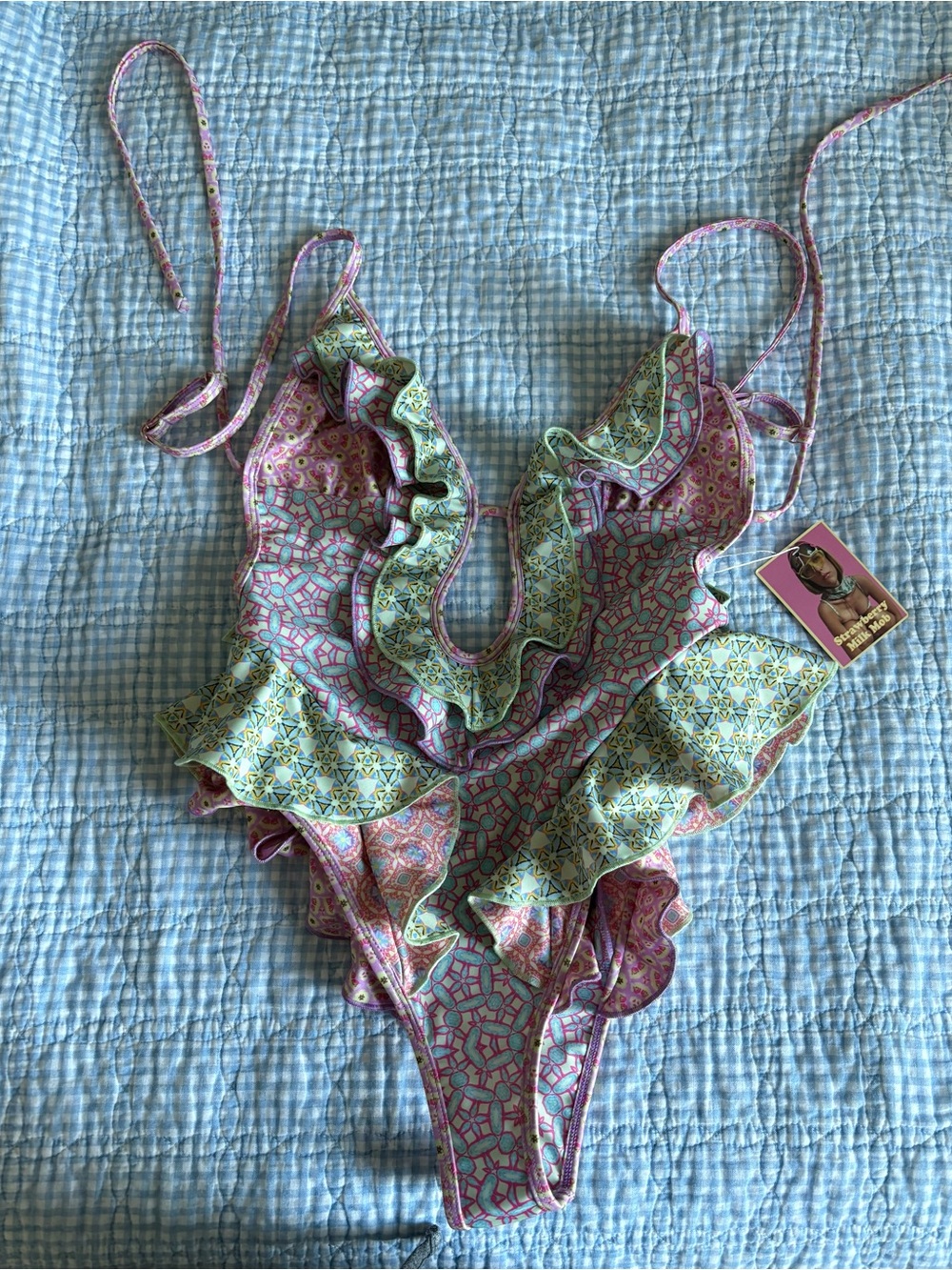 NWT Strawberry milk mob Fresca one piece - Picture 4 of 4